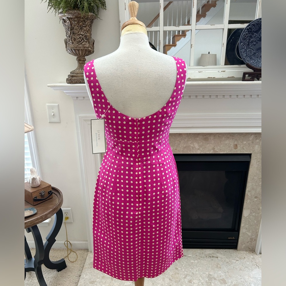 J Crew Pink Polka Dot Dress - Picture 10 of 11